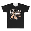 Fight For a Cure Uterine Cancer Awareness All Over Men's T-shirt