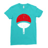uchiha clan symbol Ladies Fitted T-Shirt
