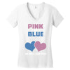 Pink or Blue - We Will Love You! Women's V-Neck T-Shirt