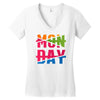 monday crossed out Women's V-Neck T-Shirt