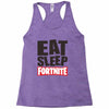 EAT SLEEP FORTNITE Racerback Tank