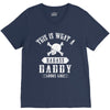 This Is What A Badass Daddy Looks Like V-Neck Tee