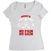 merc's gym training Women's Triblend Scoop T-shirt