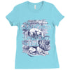 quick brown fox Ladies Fitted T-Shirt