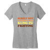 Surely Not Everybody Was Kung Fu Fighting Women's V-Neck T-Shirt