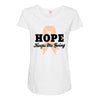 Hope Keeps Me Going Maternity Scoop Neck T-shirt