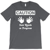 caution! jazz handsfunny jazz dance comic boogie camp trumpet T-Shirt
