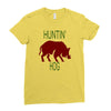 hantin hog Ladies Fitted T-Shirt