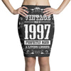 vintage made in 1997 perfectly aged a living legend Pencil Skirts