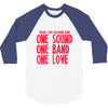 walker high marching band one sound one band one love 3/4 Sleeve Shirt