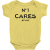 no1 cares Baby Onesie