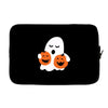 pumpkin with boo Laptop sleeve