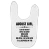 Super August Girl Baby Bibs