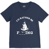 i'd rather be fishing V-Neck Tee