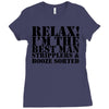 relax! i'm the best man Ladies Fitted T-Shirt
