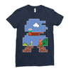 Mario Games Ladies Fitted T-Shirt