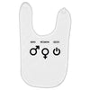 man woman geek symbols Baby Bibs