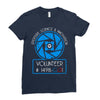 aperture science volunteer Ladies Fitted T-Shirt