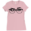 glasses Ladies Fitted T-Shirt