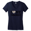 i love my soldier hunter camouflage Women's V-Neck T-Shirt