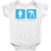 your girlfriend my girlfriend mens funny t shirt Baby Onesie