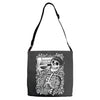 boombox skull Adjustable Strap Totes