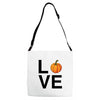 love pumpkin Adjustable Strap Totes