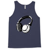 headphones black humor Tank Top