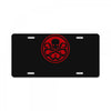 red skull logo avengers marvel comics gift License Plate