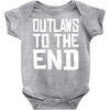 outlaws to the end 4 Baby Bodysuit