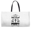 I Am One Blessed Poppy Weekender Totes