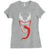 monster face Ladies Fitted T-Shirt