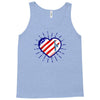 heart us flag 4th july fredom america usa Tank Top