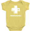 i'm with player two Baby Onesie