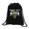 five logo Drawstring Bags
