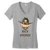 rick grimes walking dead Women's V-Neck T-Shirt