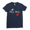hey boo Ladies Fitted T-Shirt