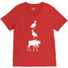duck duck moose funny V-Neck Tee