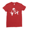 devil horns Ladies Fitted T-Shirt