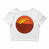 sunset circle Crop Top