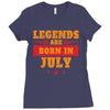 Legends Are Born In July Ladies Fitted T-Shirt