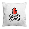 let's go camping Throw Pillow