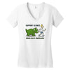 bring back dinosaurs Women's V-Neck T-Shirt