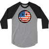 patriotic smiley face 3/4 Sleeve Shirt