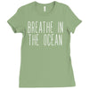 breath in the ocean Ladies Fitted T-Shirt