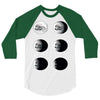 the phases of the moon of laika dog 3/4 Sleeve Shirt