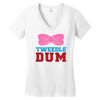 tweedle dee matching Women's V-Neck T-Shirt