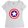 Captain America Women's Triblend Scoop T-shirt