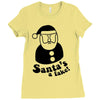 santa's a fake! Ladies Fitted T-Shirt