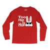 too hip to hop   bunny easter Long Sleeve Shirts